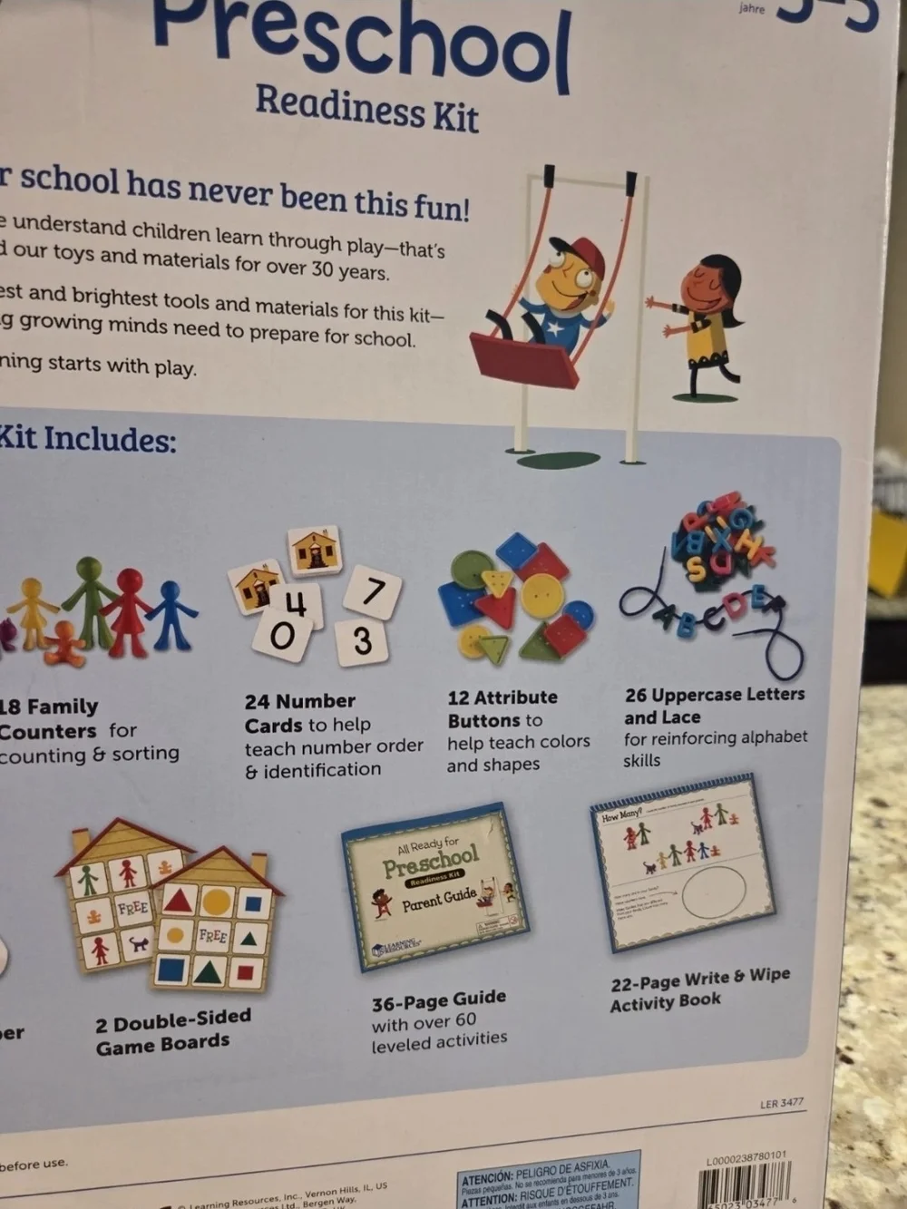 Learning Resources All Ready for Preschool Readiness Kit Homeschool Age 3+ NEW
